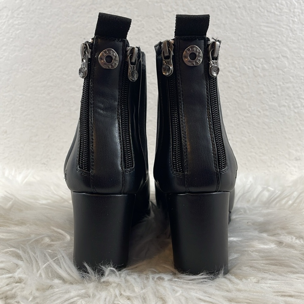 Blowfish Malibu Praline Wedge Vegan Booties Boots Black Size 9 NEW - Picture 7 of 16